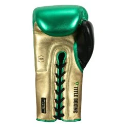 WBC By TITLE Boxing Green Belt Sparring Gloves 32 WBC By TITLE Boxing Green Belt Sparring Gloves -Cheap Boxing Gear Store WGBSG GN GD BK 4