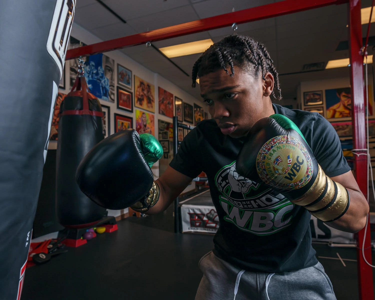 WBC By TITLE Boxing Green Belt Sparring Gloves 10 WBC By TITLE Boxing Green Belt Sparring Gloves - Image 8