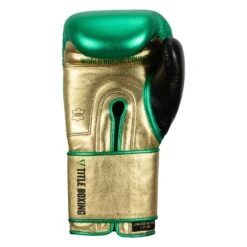 WBC By TITLE Boxing Green Belt Training Gloves 1.0 -Cheap Boxing Gear Store WGBTG GN GD BK 4