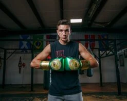 WBC By TITLE Boxing Green Belt Training Gloves 1.0 -Cheap Boxing Gear Store WGBTGGNGDBK 1