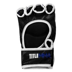 TITLE MMA Command Pro Fight Gloves -Cheap Boxing Gear Store XMCPFG BL WH 004