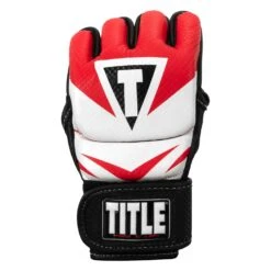 TITLE MMA Command Training Gloves -Cheap Boxing Gear Store XMCTG RD WH 003