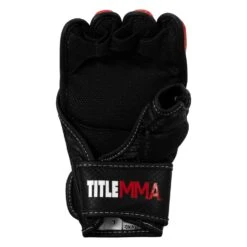 TITLE MMA Command Training Gloves -Cheap Boxing Gear Store XMCTG RD WH 004