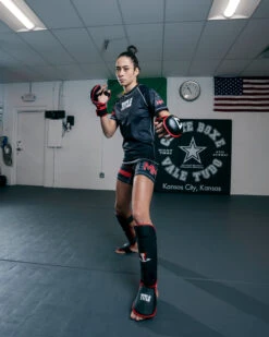 TITLE MMA Conflict Stand Up Shin Guards -Cheap Boxing Gear Store XMSGBKRD 3