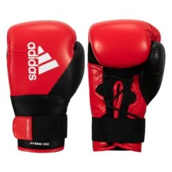 Adidas Hybrid 250 Training Gloves -Cheap Boxing Gear Store adih250tg rd bk 1 1