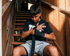 TITLE Boxing Advanced Semi-Elastic 110” Assorted Hand Wraps (10 Pair) -Cheap Boxing Gear Store asahw10 3