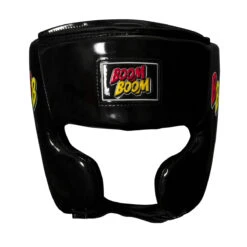 BOOM BOOM Boxing Commander Youth Headgear -Cheap Boxing Gear Store bbhgy bk 2