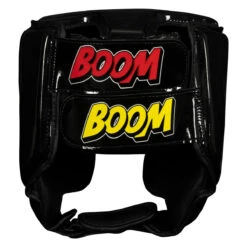 BOOM BOOM Boxing Commander Youth Headgear -Cheap Boxing Gear Store bbhgy bk 4