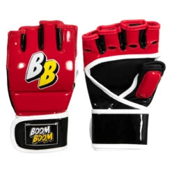 BOOM BOOM Boxing Bomber Youth MMA Gloves -Cheap Boxing Gear Store bbmmgy rd bk wh 01