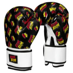 BOOM BOOM Boxing Striker Youth Boxing Gloves 3.0 -Cheap Boxing Gear Store bbsbgy3 bk wh 02