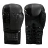 TITLE Black Blast Lace Training Gloves 1 TITLE Black Blast Lace Training Gloves -Cheap Boxing Gear Store bkbstgl 01