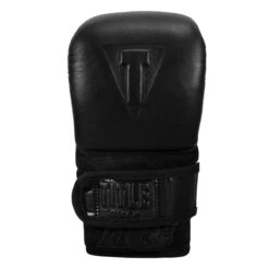 TITLE Black Old School Leather Pro Bag Gloves -Cheap Boxing Gear Store bktbg 003