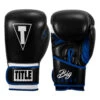 TITLE Boxing Leather Big League Training Gloves -Cheap Boxing Gear Store bltg2 bk bl 01