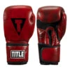 TITLE Boxing Blood Red Leather Training Gloves -Cheap Boxing Gear Store brtg rd 001