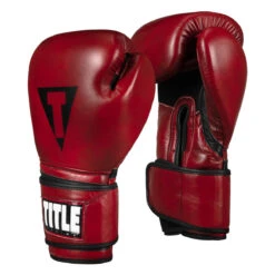 TITLE Boxing Blood Red Leather Training Gloves 13 TITLE Boxing Blood Red Leather Training Gloves -Cheap Boxing Gear Store brtg rd 002