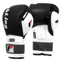 Fighting S2 GEL Power Sparring Gloves -Cheap Boxing Gear Store fspgsg bk wh 002