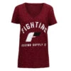 Fighting Women's Distressed V-Neck Tee -Cheap Boxing Gear Store fswts14 rd 01