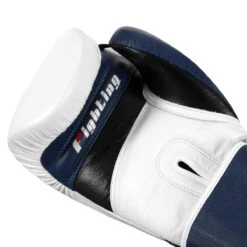 Fighting Force Leather Bag Gloves -Cheap Boxing Gear Store ftgfbg wh bl bk 5