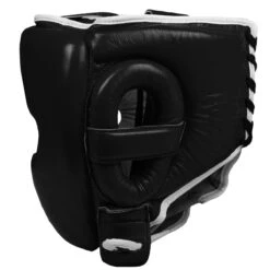 TITLE Boxing Leather Sparring Headgear -Cheap Boxing Gear Store fthg bk 3