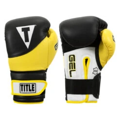TITLE Boxing Gel Suspense V2T Training Gloves -Cheap Boxing Gear Store gstgev2t bk ye 01