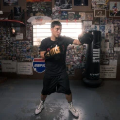 TITLE Boxing Inferno Intensity Lace Training Gloves -Cheap Boxing Gear Store itgli ace bk gd 3 1