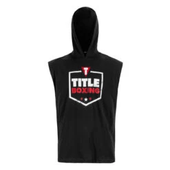 TITLE Boxing Jumbo Logo Sleeveless Hoodie -Cheap Boxing Gear Store lta4 bk 2 1