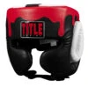 TITLE Boxing Gel Lava Leather Series Headgear -Cheap Boxing Gear Store mlvlhg bk wh rd 1 1