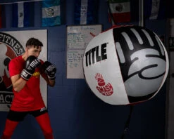 TITLE Boxing Mammoth Smash Double End Bag -Cheap Boxing Gear Store msbdeb bk wh rd 6