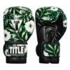 TITLE Boxing Floral Bag Gloves -Cheap Boxing Gear Store oaflbg gn bk 1 1