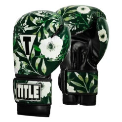 TITLE Boxing Floral Bag Gloves -Cheap Boxing Gear Store oaflbg gn bk 2 1