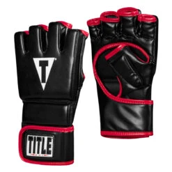 TITLE MMA Perform Hybrid Sparring Gloves 2.0 -Cheap Boxing Gear Store phsg2 bk rd 2 1