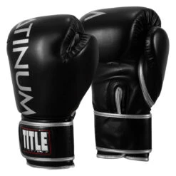 TITLE Platinum Prolific Boxing Bag Gloves -Cheap Boxing Gear Store plbg bk sv 2 1