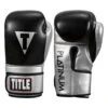 TITLE Platinum Prolific Training Gloves -Cheap Boxing Gear Store pltg sv bk 1 2