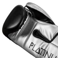 TITLE Platinum Prolific Training Gloves -Cheap Boxing Gear Store pltg sv bk 5 1