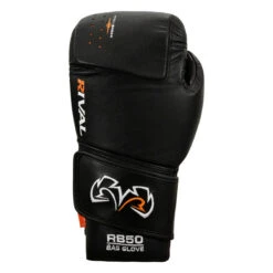 Rival Boxing Intelli-Shock Leather Bag Gloves -Cheap Boxing Gear Store rb50 bk 3 1