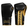TITLE Boxing Roberto Duran Leather Sparring Gloves -Cheap Boxing Gear Store rdsg bk gd 01