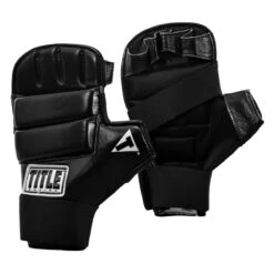 TITLE Boxing Leather Super Speed Bag Gloves -Cheap Boxing Gear Store sglv3 bk 02
