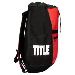 TITLE Boxing Defender Backpack -Cheap Boxing Gear Store tbag39 bk rd 4