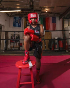 TITLE Boxing Speed-Flex Encore Mid-Top Shoes -Cheap Boxing Gear Store tbs 1 rd bk 1 1 12