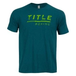 TITLE Boxing Striped Wordmark Tee -Cheap Boxing Gear Store tbts216 bl 1 1