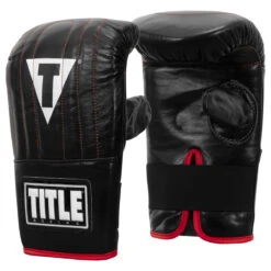 TITLE Boxing Professional Old School Leather Bag Gloves 3.0 -Cheap Boxing Gear Store tlsbg3 bk 02