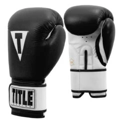 TITLE Premier Leather Super Bag Gloves 2.0 -Cheap Boxing Gear Store tsbg2 bk wh 002 1 1
