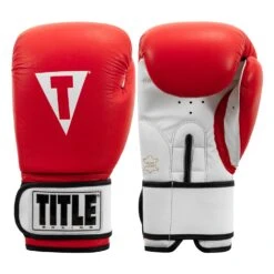 TITLE Premier Leather Super Bag Gloves 2.0 -Cheap Boxing Gear Store tsbg2 rd wh 001 1 1