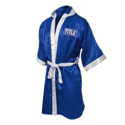 TITLE Boxing Pro Full Length Boxing Robe -Cheap Boxing Gear Store tsrfl2 bl wh 03