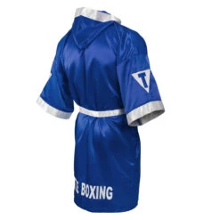 TITLE Boxing Pro Full Length Boxing Robe -Cheap Boxing Gear Store tsrfl2 bl wh 04