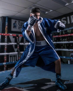 TITLE Boxing Pro Full Length Boxing Robe -Cheap Boxing Gear Store tsrfl2 blwh