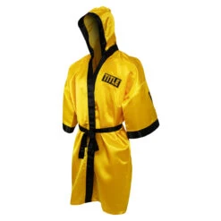 TITLE Boxing Pro Full Length Boxing Robe -Cheap Boxing Gear Store tsrfl2 gd bk 01