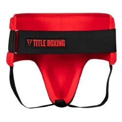 Viper By TITLE Boxing Defense Groin Protector -Cheap Boxing Gear Store vdfgp rd bk 3 1