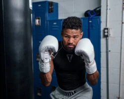 TITLE White Boxing Lace Sparring Gloves 2.0 -Cheap Boxing Gear Store whsg2 wh 2