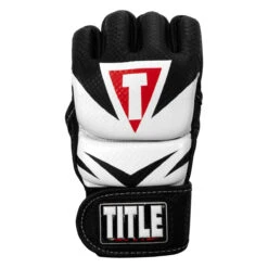 TITLE MMA Command Training Gloves -Cheap Boxing Gear Store xmctg bk wh 003